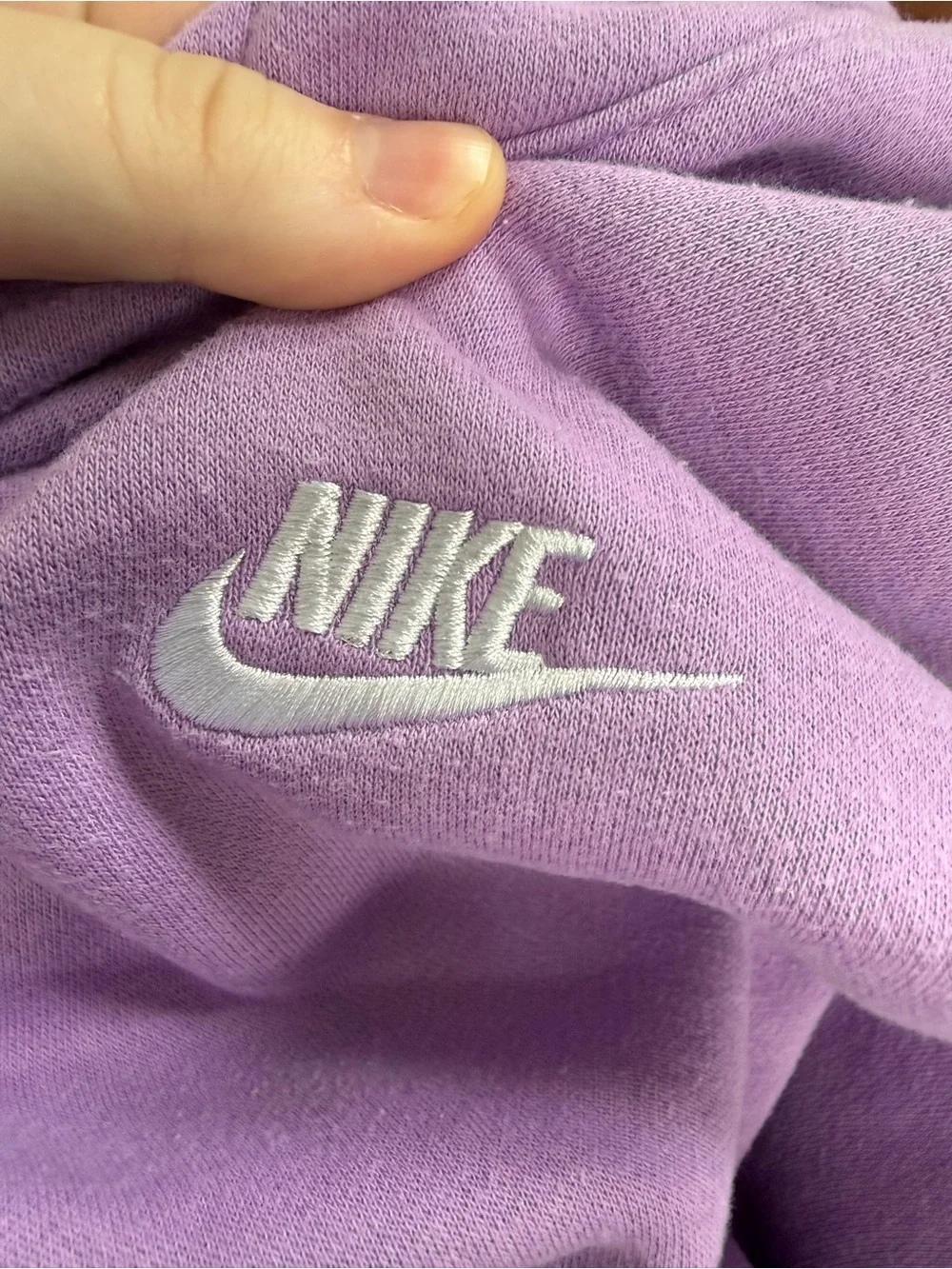Nike Women's Lavender Hoodie with White Swoosh, size XL - Picture 11 of 12